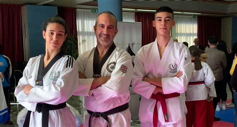 Sebastiano Garau E Adelasia Musu Dell Asd Virtus Tkd Samugheo