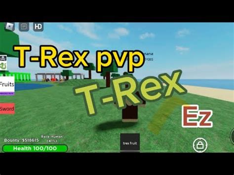 T Rex Pvp Blox Fruits But Bad Youtube