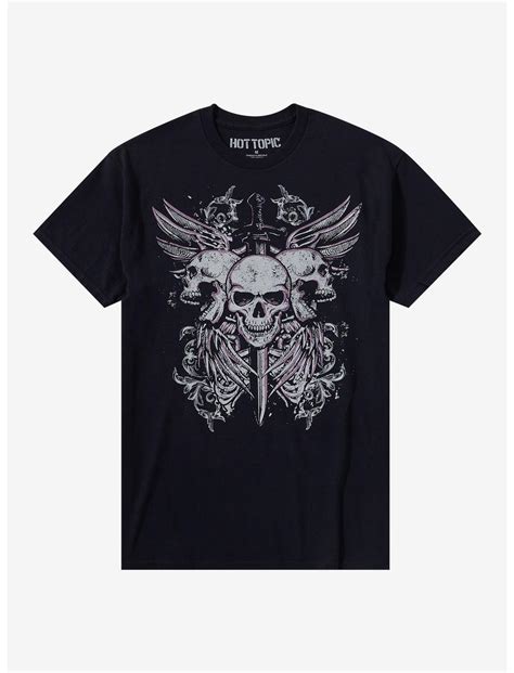 Fallen Swordsmen Skulls T Shirt Hot Topic