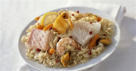 Recette Choucroute De Poissons Et Fruits De Mer Marie Claire