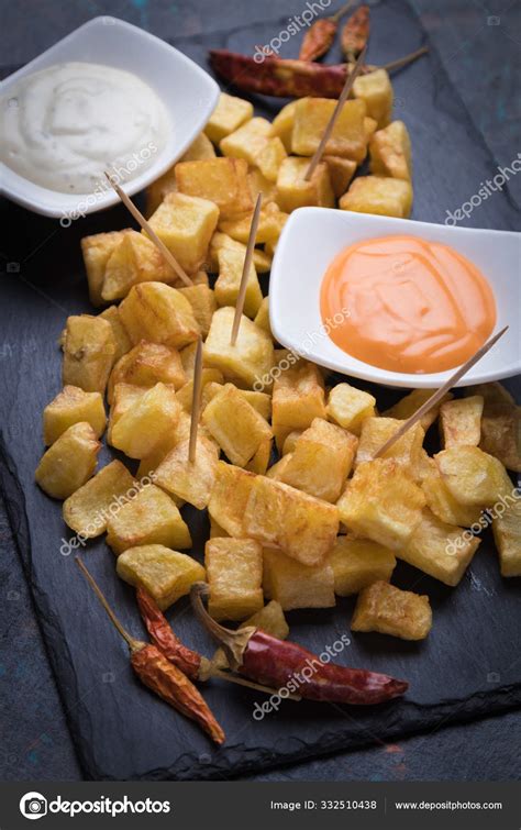 Patatas Bravas Spanish Fried Potato Stock Photo By Igordutina