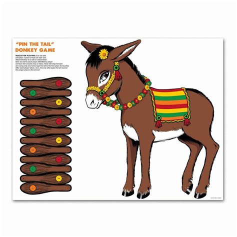 Pin the Tail On the Donkey Party Game | Pin the Tail Games | Party ...