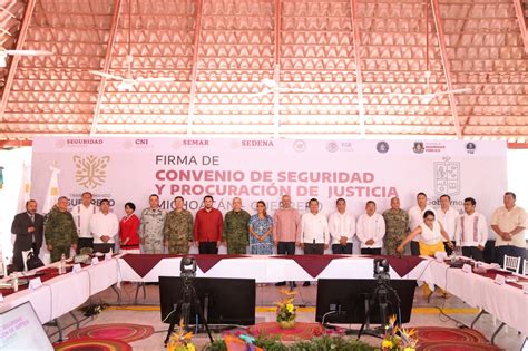 Firman gobernadores de Guerrero y Michoacán convenio de Seguridad El