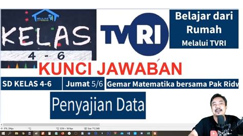 Jawaban Soal TVRI SD Kelas 4 6 Jumat 5 Juni Penyajian Data YouTube