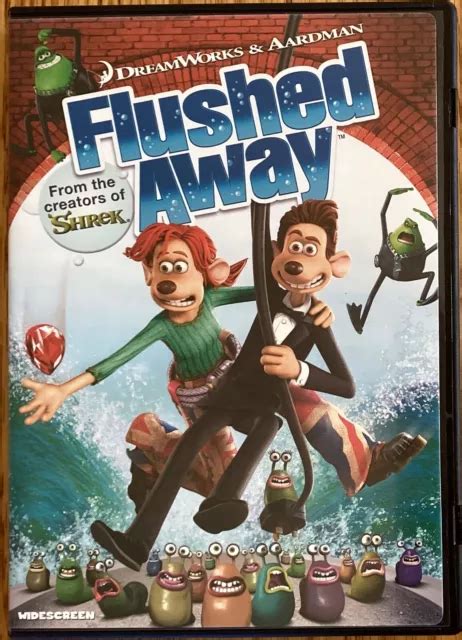 Flushed Away Dvd With Hugh Jackman Kate Winslet Jean Reno Bill