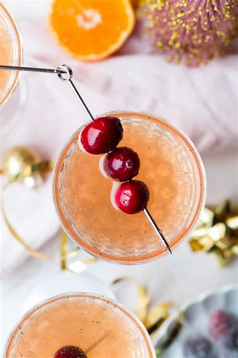 Sparkling Vodka Cranberry Cocktail Ginger With Spice