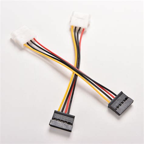 5pcs 4 Pin IDE Molex To 15 Pin Serial ATA SATA Hard Drive Power Adapter