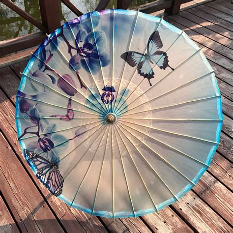 Chinese Oil Paper Umbrella Traditional Asian Parasol