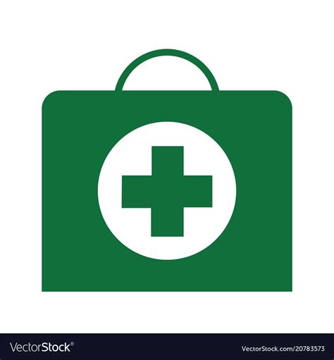 Green Cross Medical Symbol Royalty Free Vector Image