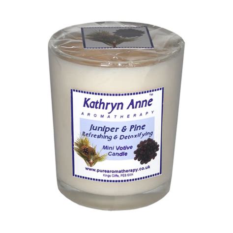 Juniper And Pine 20hr Mini Votive Aromatherapy Candle Pure Aromatherapy