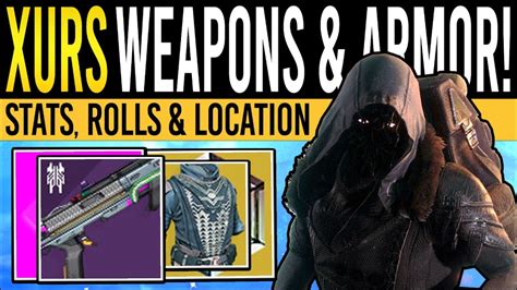 Destiny 2 XUR S NEW WEAPONS HIGH STAT ROLLS 11th November