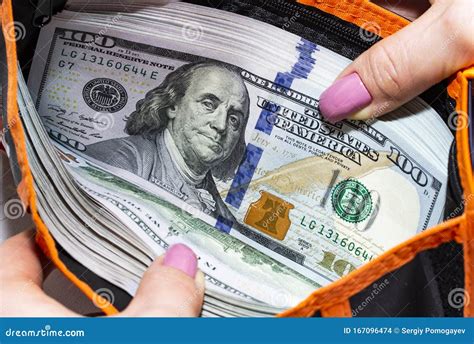 Full Wallet With Money Stock Photo Image Of Closeup 167096474