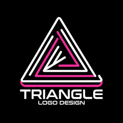 Diseño del logotipo vectorial del triángulo Vector Premium generado