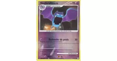 Nosferalto 50 123 Diamant et Perle Trésors Mystérieux carte Pokemon