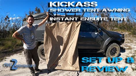 KICKASS Shower Tent Fold Out Awning Instant Ensuite Tent Set Up And