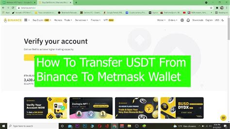 How To Send Transfer Usdt From Binance To Metamask Wallet 2022 Youtube