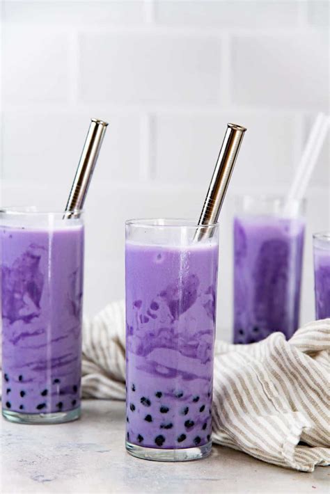 Ube Milk Tea Ube Bubble Tea The Flavor Bender