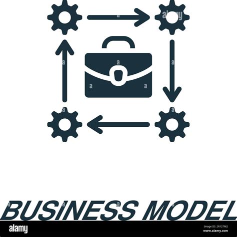 Business Model Icon Monochrome Simple Sign From Business Concept