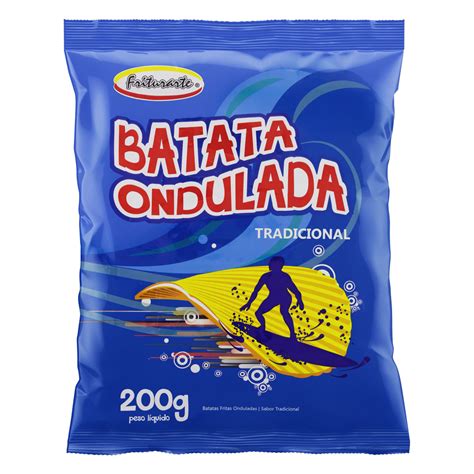 BATATA FRITA ONDULADA TRADICIONAL FRITURARTE PACOTE 200G Ilergic