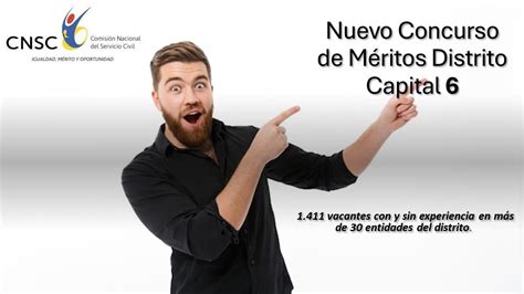 Nuevo Concurso de Méritos Distrito Capital 6 CNSC YouTube