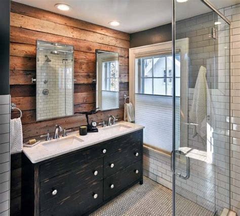 Top 70 Best Rustic Bathroom Ideas Vintage Designs