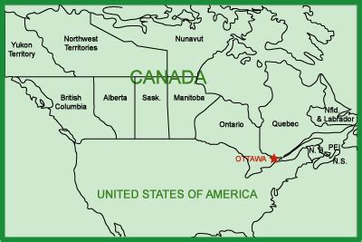 Map of Canada – All About Ottawa