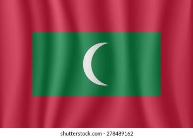 Maldives Waving Flag Stock Vector Royalty Free Shutterstock