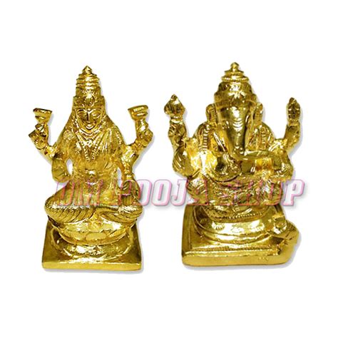 Ganesh Laxmi In Panchdhatu Idols Buy Online Best Price