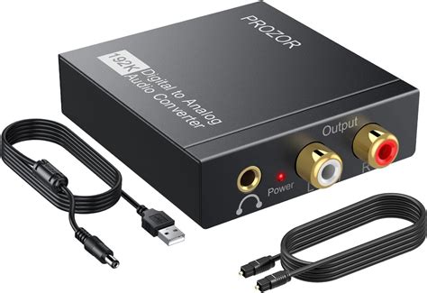 PROZOR Convertisseur numérique vers analogique 192 kHz DAC Digital