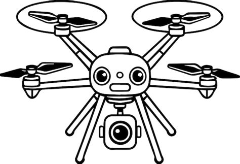 Premium Vector | Drone camera clipart vector