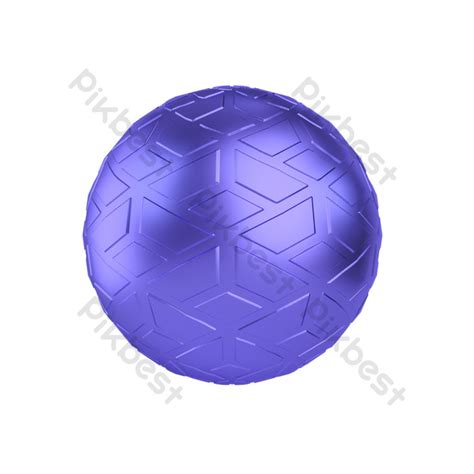 Blue Metal Texture Texture Ball Decoration PNG Images | C4D Free ...