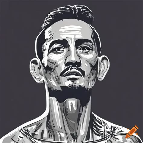 Max Holloway In A Side Pose In Ufc On Craiyon