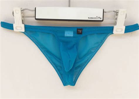 Sheer Cheeky Bikini Men S Underwear With Pouch 5 Colors Available EBay