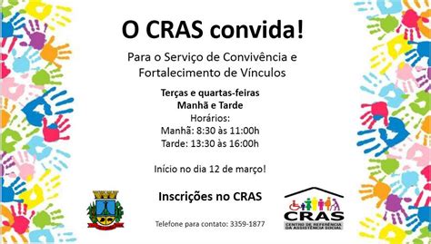 SCFV do CRAS tem inscrições abertas