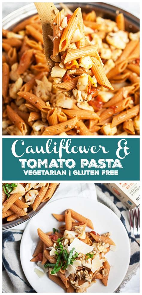 Cauliflower Tomato Pasta With Walnuts The Rustic Foodie®