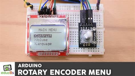 Arduino Rotary Encoder Menu - educ8s.tv - Watch Learn Build