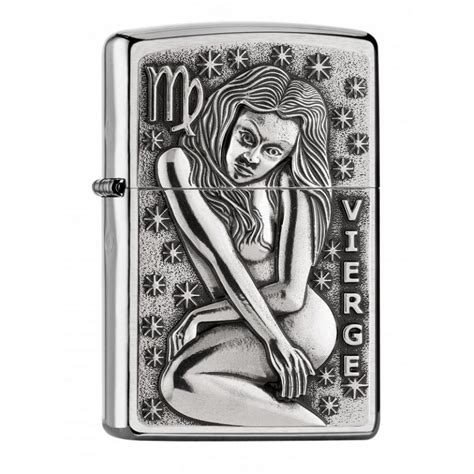 Zippo Zodiac Vierge Briquet Tempete Boutique Saint Germain