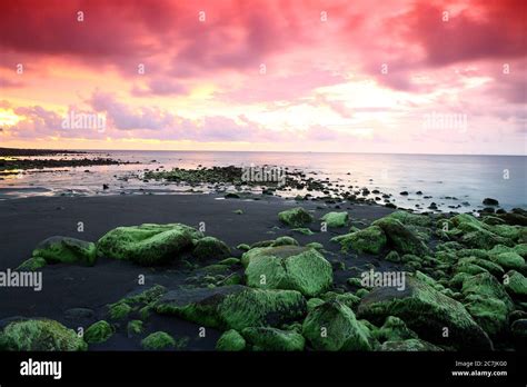 Sunset on the island of Camiguin, Philippines Stock Photo - Alamy