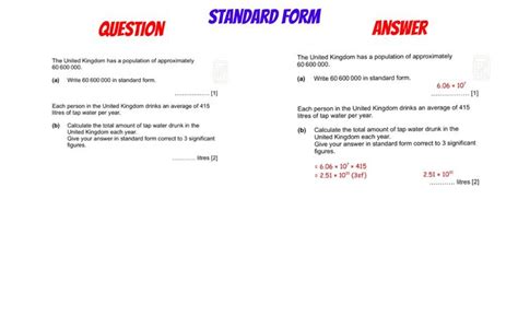 Gcse Revision Standard Form Gcse Revision Standard Form This Or