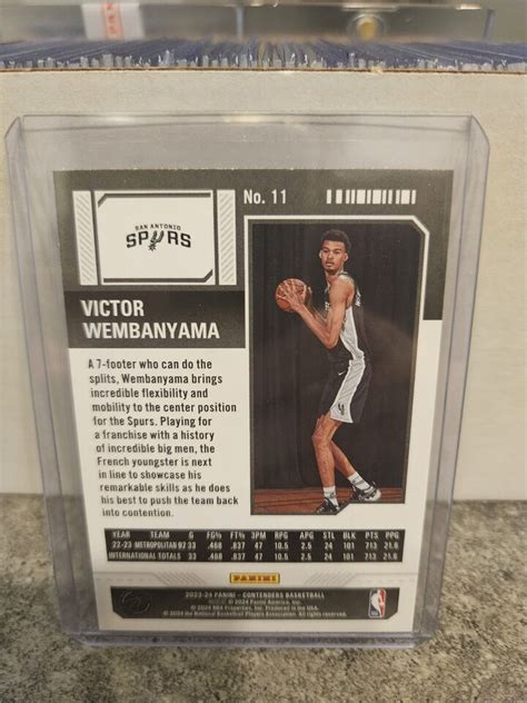 Panini Contenders Victor Wembanyama Season Ticket Rc