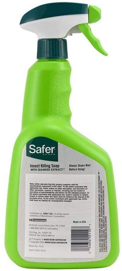 Safer Brand Organic Insecticide Spray 32 Oz 2 Pack Mite And Plant Safe Omri Listed