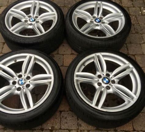 19” Genuine Bmw 351 Style Gloss Grey 5 Series F10 Shape Wheels Andtyres Set Of 4 Ebay