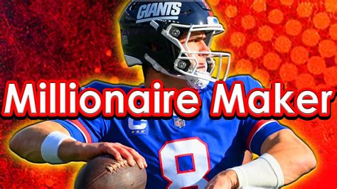 Draftkings Nfl Week Millionaire Maker Lineup Dfs Picks Youtube