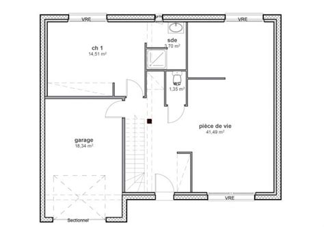 Plan De Maison 100m2 3 Chambres Etage Home Alqu