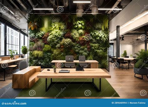 Cozy Office Interior with Stylish Furniture and Indoor Plants 3d Poster ...