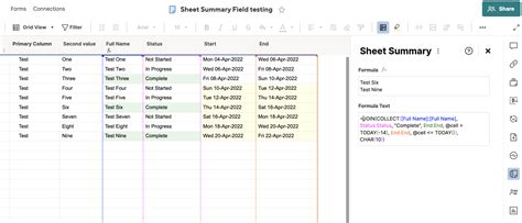 Generate A Report By Using Sheet Summary — Smartsheet Community