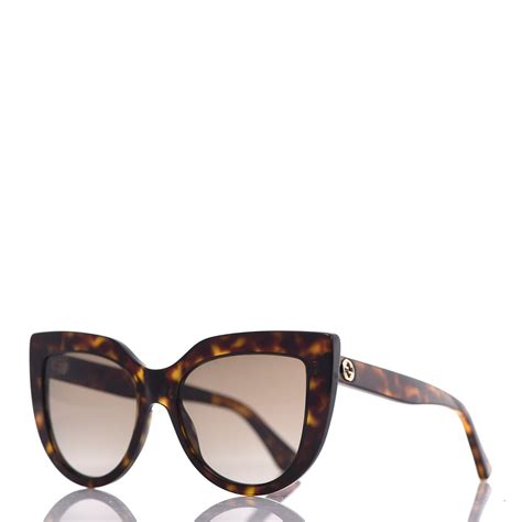 Gucci Cat Eye Sunglasses Gg S Tortoise