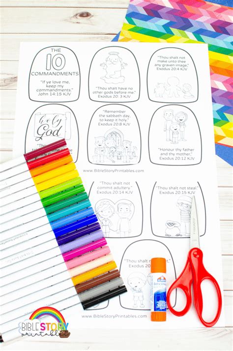 10 Commandments Craft Printables