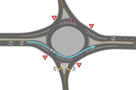 Traffic circle and roundabout Gouvernement du Québec