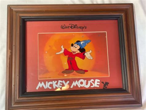 Disney Mickey Mouse Sorcerer Fantasia Sericel Animation Art Cel